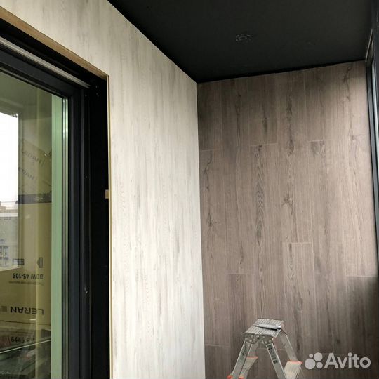 Отделка лоджии ламинатом