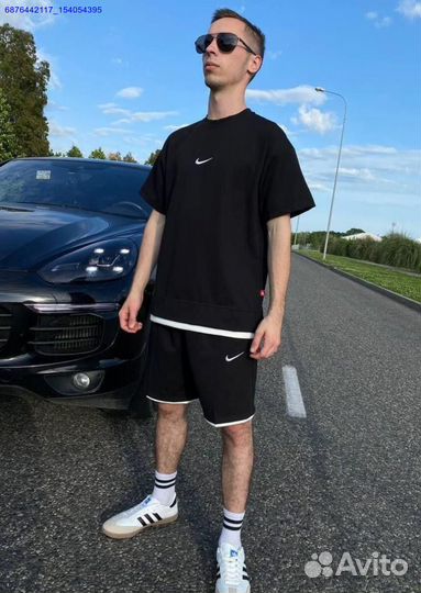 Спортивный костюм шорты и футболка Nike (Арт.83248