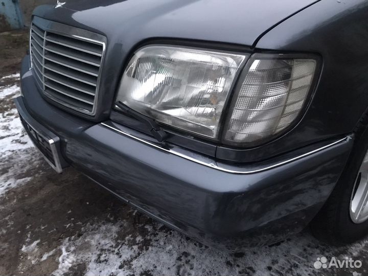 Передний бампер дорестайлинг Мерседес 140 w140