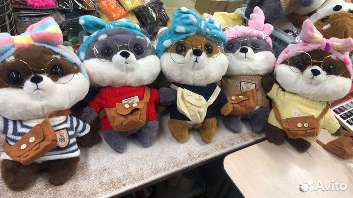 Мягкая игрушка собачка Шиба-Ину 30-32см. Опт и роз