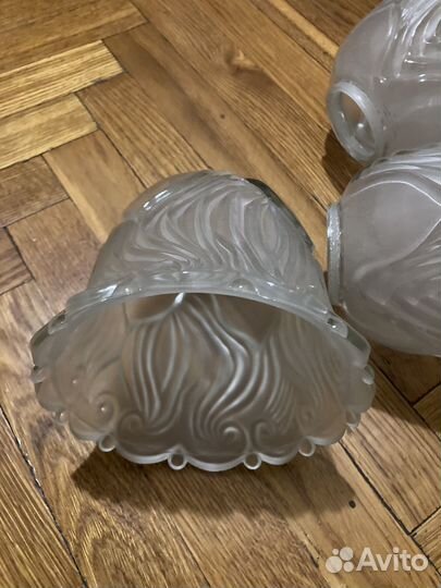 Плафоны 3шт стекло