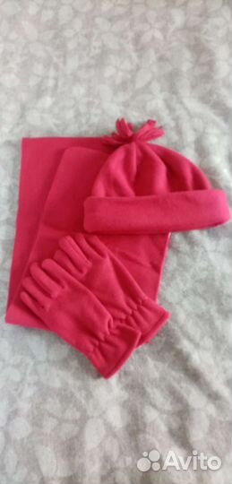 Комплект шапка, шарф, перчатки