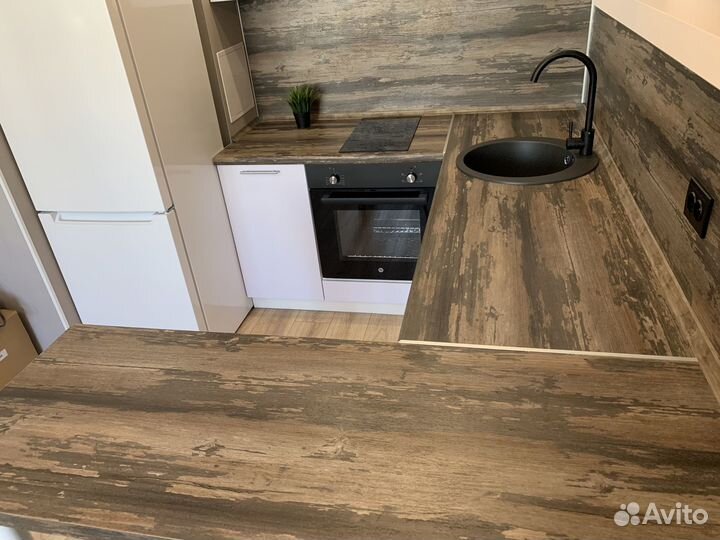 Кухня в студию с барной стойкой ксп:17274