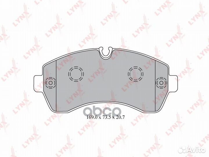 Колодки тормозные дисковые перед LCV BD5343