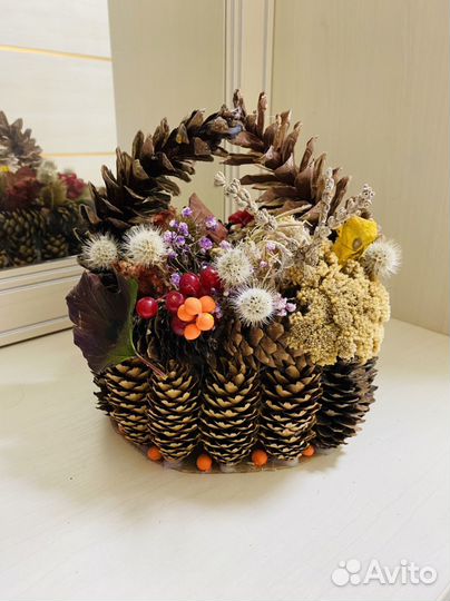 Осенняя поделка корзина с дарами