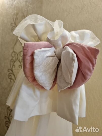 Балдахин,бортики,круглый матрас и наматрасник