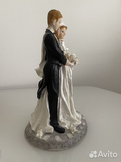 Свадебная статуэтка + букетик невесты