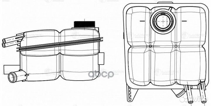 Бачок расширит. охл. жидкости для а/м Ford Focus