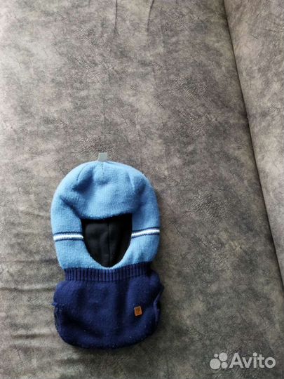 Шапка шлем для мальчика зима