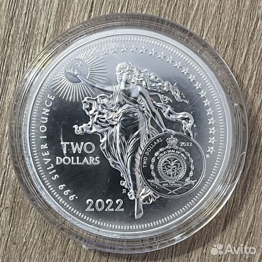 Серебряная монета Братья Райт Ниуэ 2022