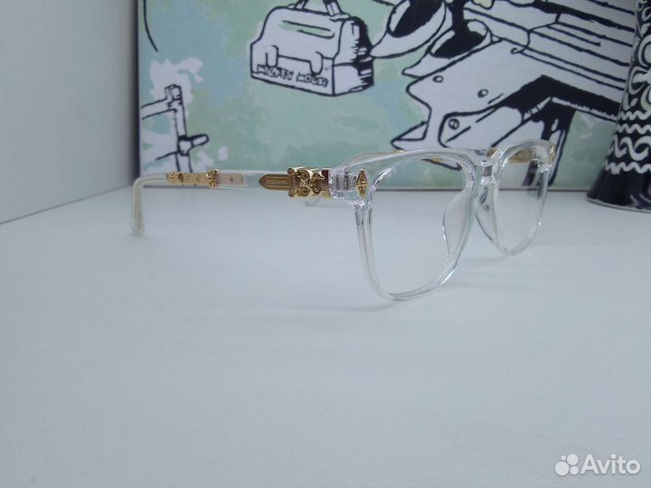 Chrome Hearts,оправа с футляром в комплекте