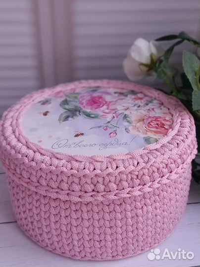 Вязаная шкатулка