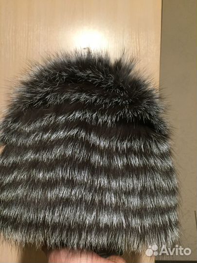 Шапка чернобурая лиса, чернобурка. Отрада