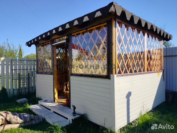 Пленка пвх прозрачная для беседки