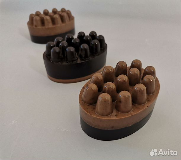 Массажное мыло-скраб ручной работы 