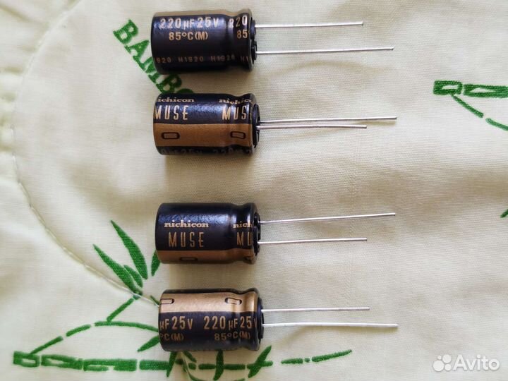 Конденсаторы Nichicon kz, Elna silmic ii, EM fever