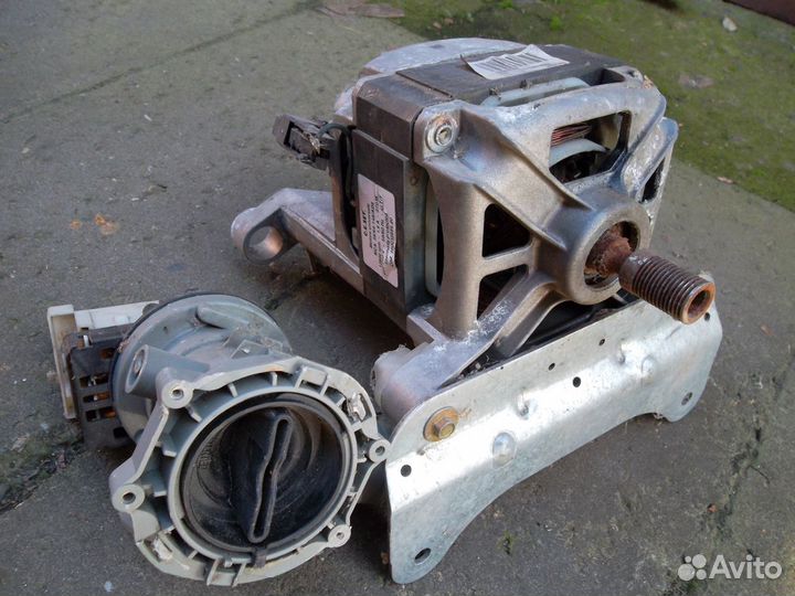 Электродвигатель и насос индезит