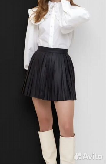 Кожаная юбка