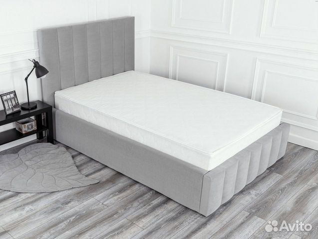 Кровать 120х200 серый Богема