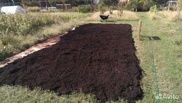 Рассыпчатый чернозём, опгс, песок, щебень