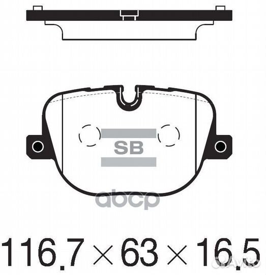 Колодки тормозные задние SP2237 Sangsin brake