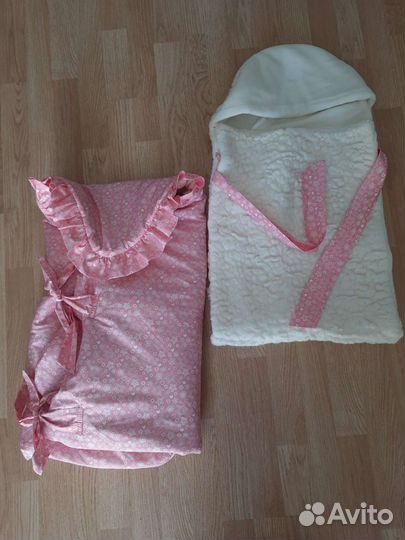 Конверт на выписку для девочки весна осень