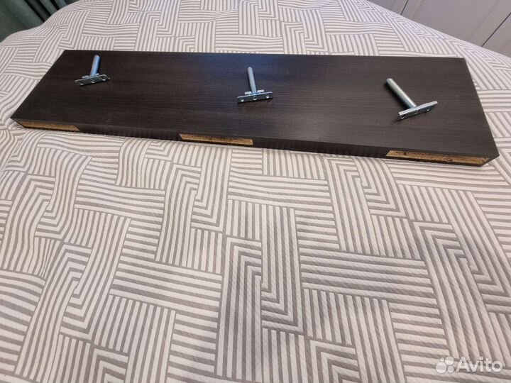 Полка скрытого монтажа (цвет Венге) 100х25х3,5