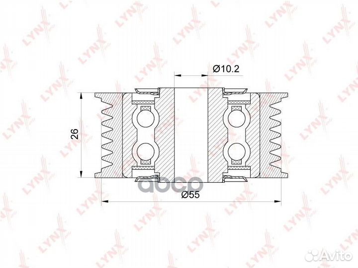 Ролик обводной приводного ремня MMC 4B10/4B11 A