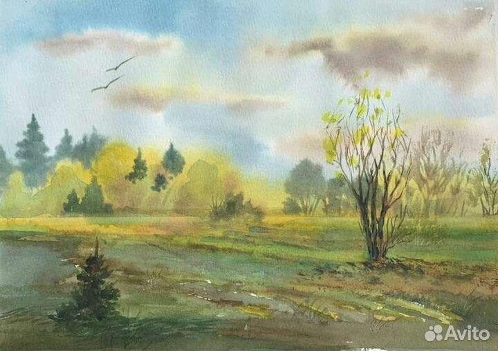Картины, акварели, пейзажи