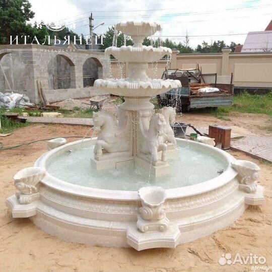 Мраморный фонтан от производителя