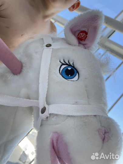 Качалка лошадь белая Германия со звуками