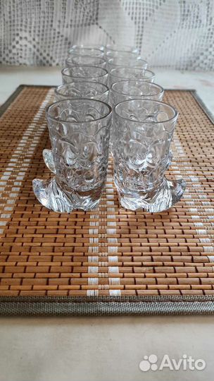 Хрустальные рюмки СССР сапожок