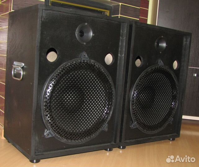 Колонки F-Sound 1082W 2шт Pro BassDyn+Вч Горн-10см