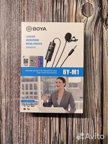 Микрофон петличный boya BY-M1, черный (новый) купить в Москве ...