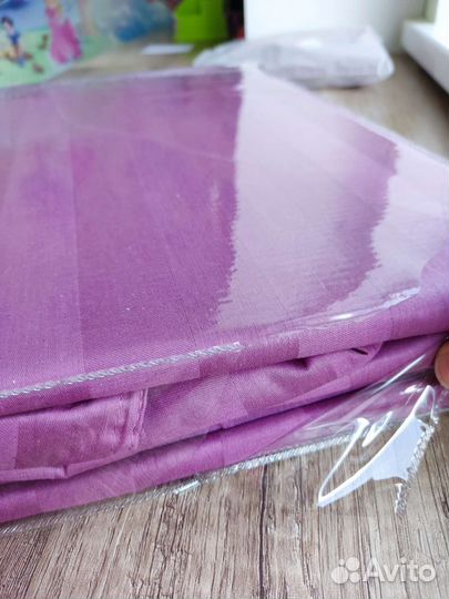 Белье постельное евро страйп сатин