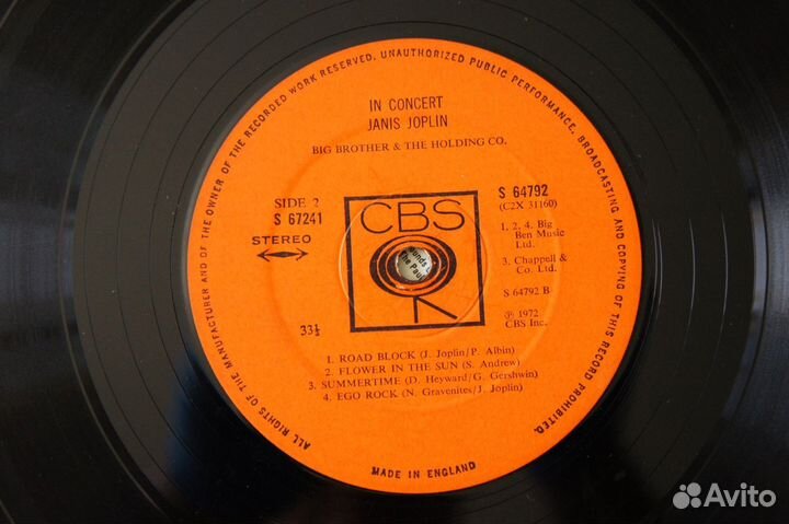 Janis Joplin - Joplin In Concert (UK-1972-2xLP)