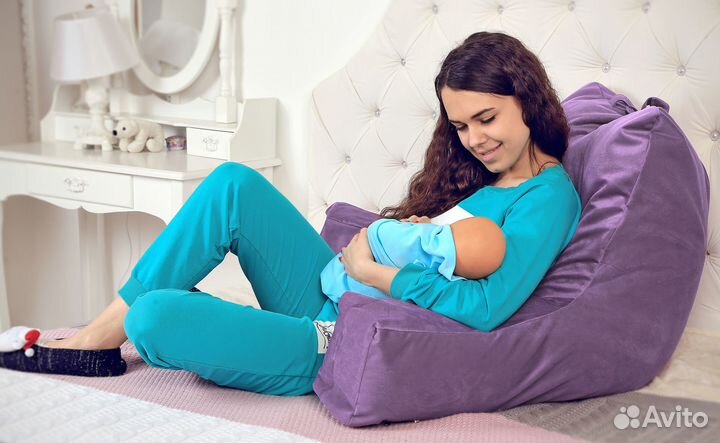 Кресло – подушка с подлокотниками для кормящих мам