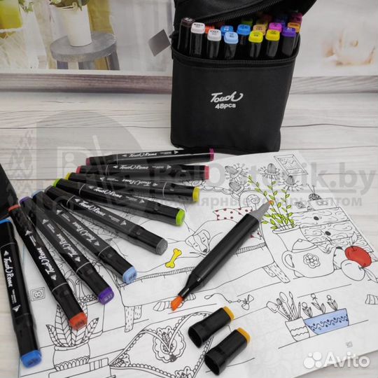 Набор маркеров для скетчинга 48 цветов