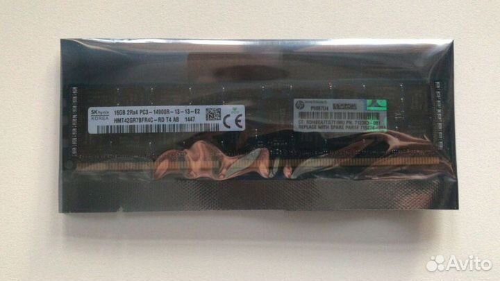 Оперативная память HP 16Gb DDR3 ECC REG PC3-14900
