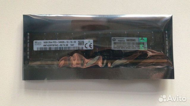 Оперативная память HP 16Gb DDR3 ECC REG PC3-14900