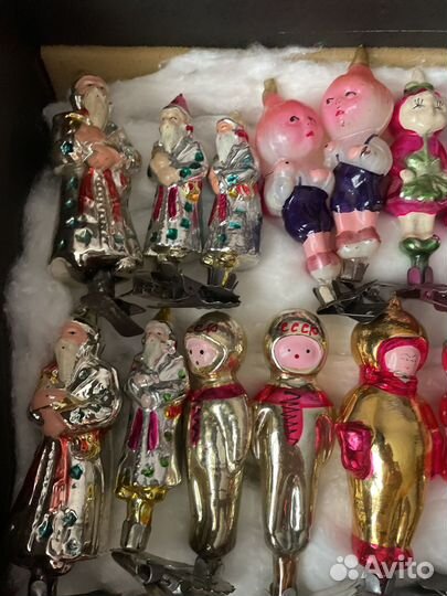 Елочные игрушки СССР на прищепке