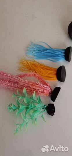 Искусственные растения для аквариума светящиеся