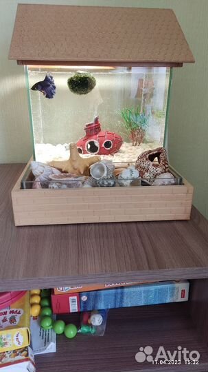Аквариум 7 литров. полный комплект