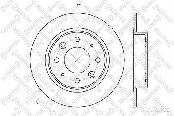 Диск тормозной задний