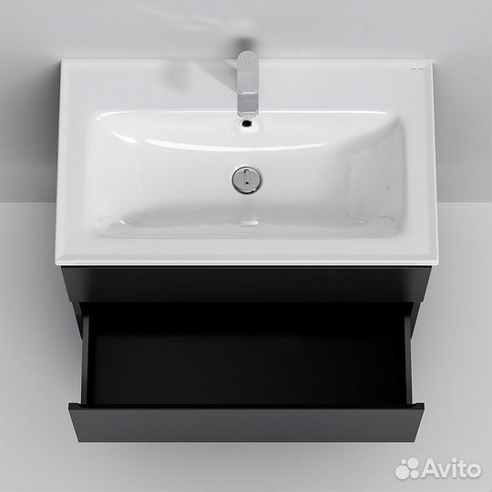 Тумба под раковину AM.PM X-Joy 80 M85afhx0802BM подвесная Черная матовая