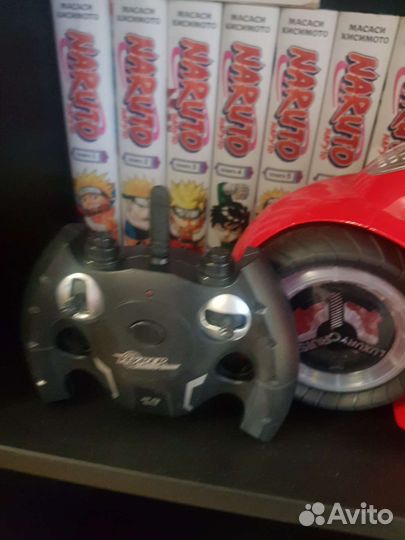 Машинка перевертыш Hyper 49 см+ мотоцикл