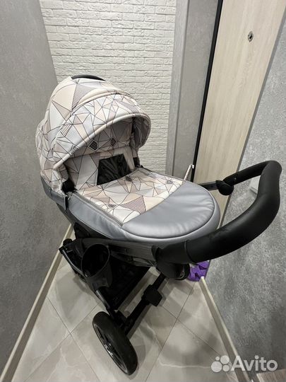 Коляска 2 в 1 эко кожа
