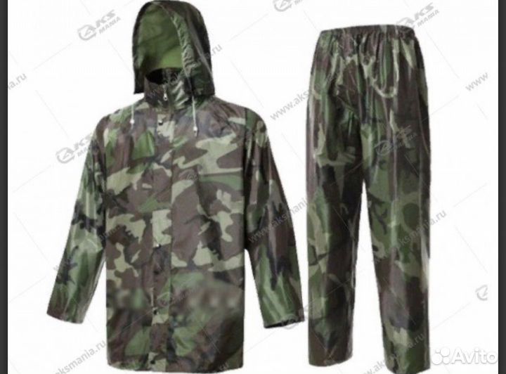 Дождевик костюм С пвх покрытием камуфляж(3XL,5XL)