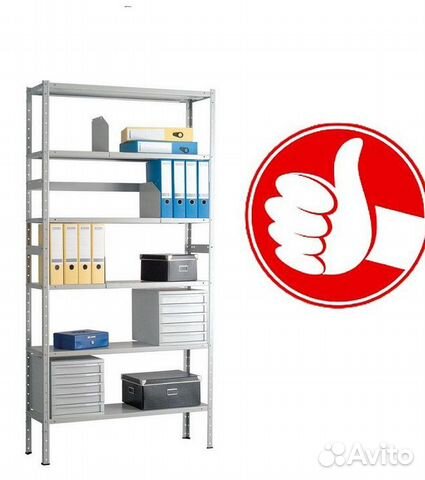 Стеллаж металлический 180х100х40-3 полки новый