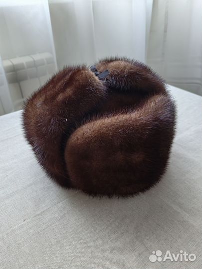 Шапка ушанка мужская норка
